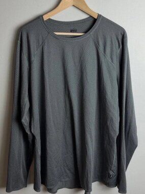 REI Co-op Long Sleeve Athletic Shirt Grey Performance Plus Size 3XL Women’s